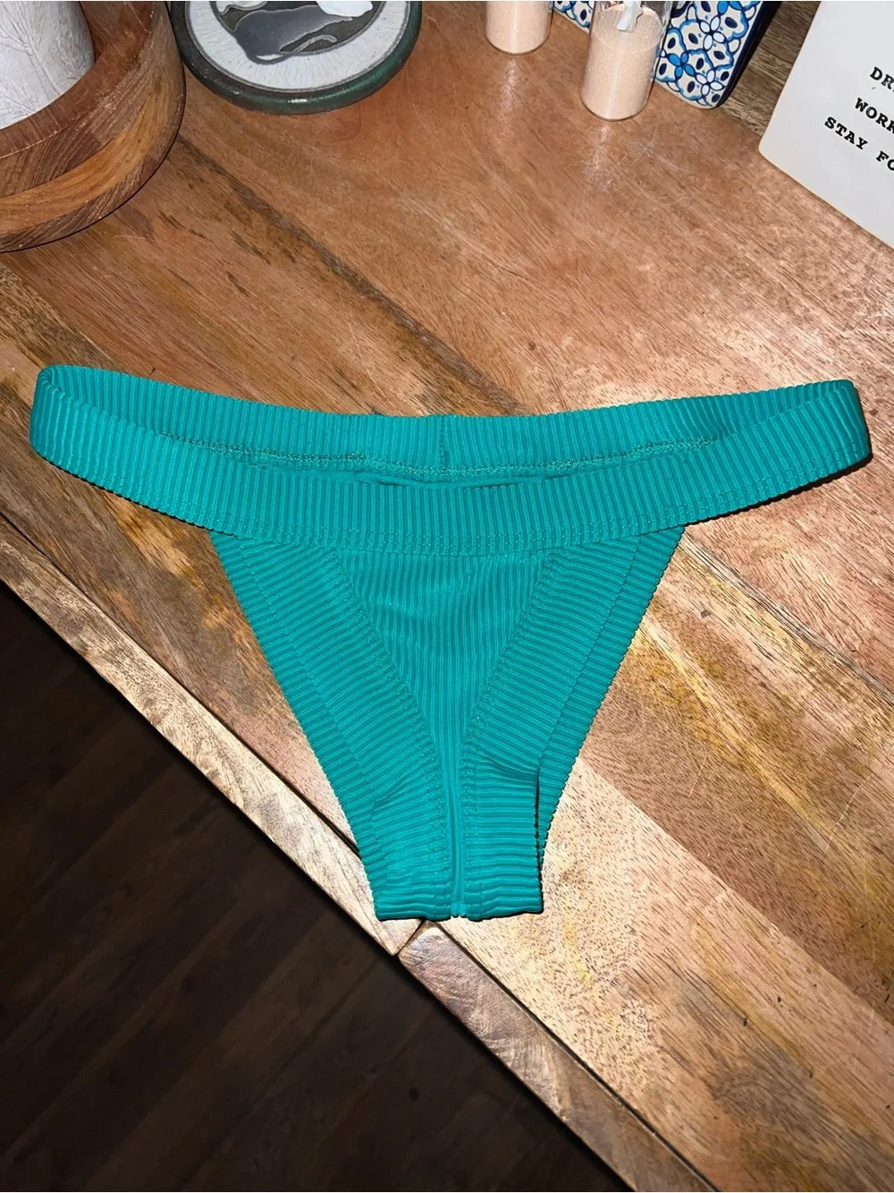 Frankie’s Bikinis Emerald Green Bikini Bottom Size X-Small